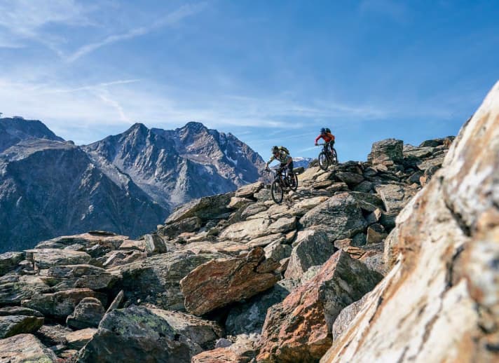 Flowtrails unlimited in der Bike Republic Sölden