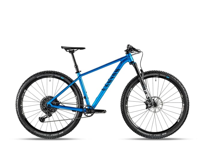   Das Topmodell der Palette, das Grand Canyon AL SL 9.0 mit Fox 34 Rhythm, Sram GX Eagle und DT Swiss-Laufrädern.