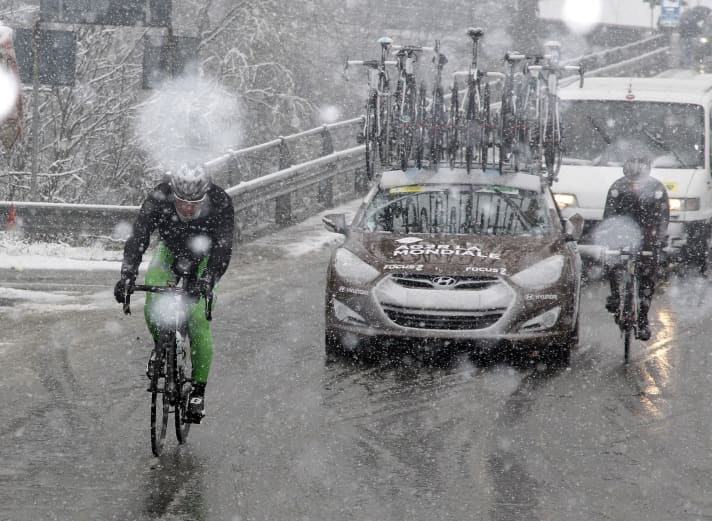 In 2013, Milan-San Remo was shortened by around 50 kilometres because snow and ice made it impossible to cross the Passo del Turchino. Buses were waiting in Ovada to collect the riders and release them in Varazza on the Ligurian coast, where the race resumed. Gerald Ciolek won in the end.