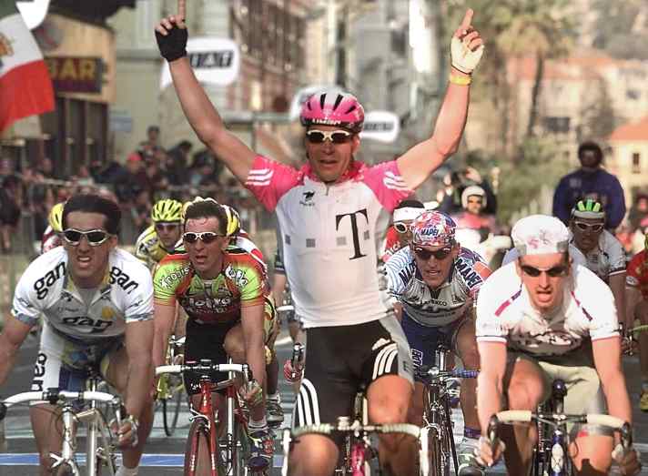 Erik Zabel lors de sa victoire en 1998