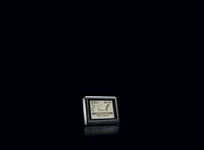 Compact: A lot of information competes on the Impulse display.