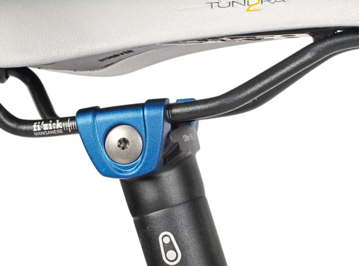   Rose & GT: The clamp on the Crank Brothers seatpost has to be clipped shut until the Torx spanner crunches.