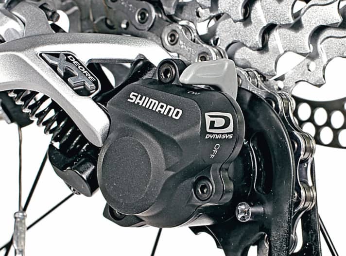   Super Detail: Das Shadow+Schaltwerk von Shimano sorgt für absolute Ruhe am Antrieb des Mr. Ride.