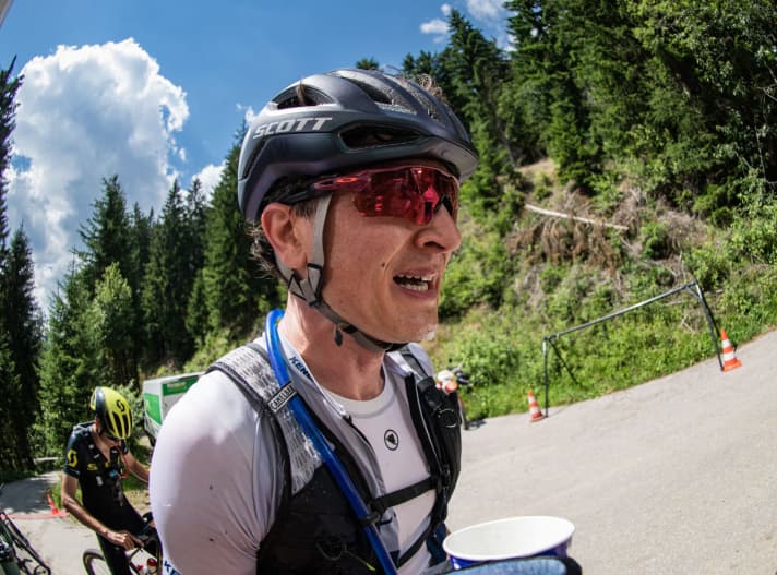   David auf der ersten Etappe der BIKE Transalp 2022