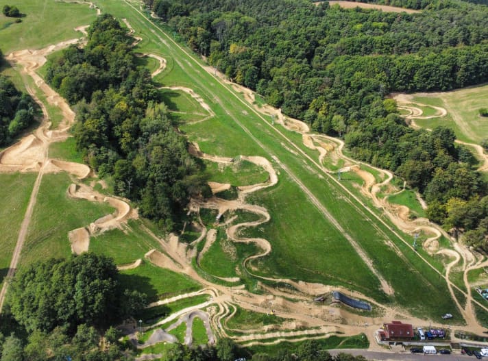 Small hill, big effect: stunt freeriders will find tasks here that need to be worked on.