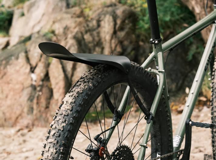 The Win Wing MTB splash guard has been optimised for off-road use.