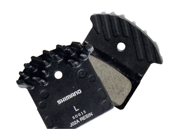 Brake pads with cooling fins