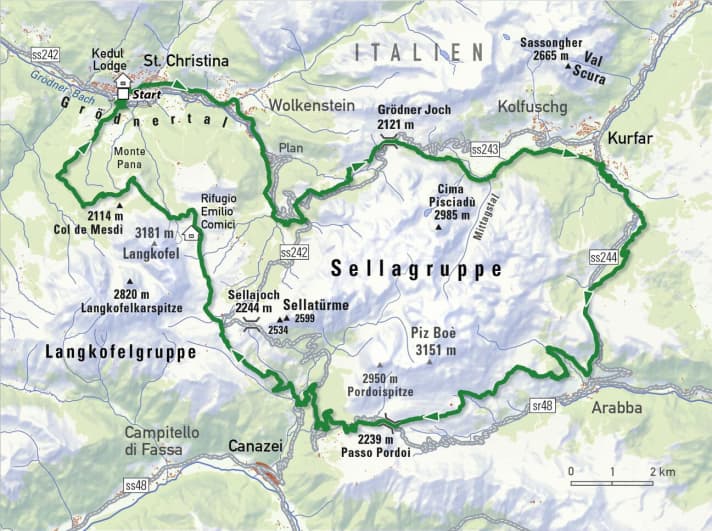 KlassikerTour Sella Ronda mit dem EMTB [GPSDaten] BIKE
