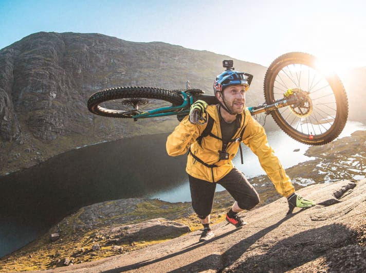 Carry your bike to the summit like Danny MacAskill.