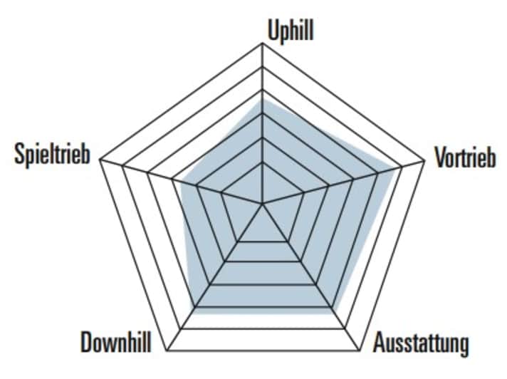 Wenig Farbe im Spinnendiagramm zeigt: Das Pinarello Dogma XC ist ein sehr spezielles Bike. Verspielt fährt es sich nicht.