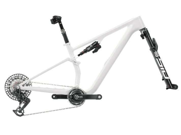 Rockshox presents the new Flight Attendant for XC bikes as a smart system. The fork and shock communicate wirelessly with the rear derailleur and power meter from the Sram AXS cosmos.