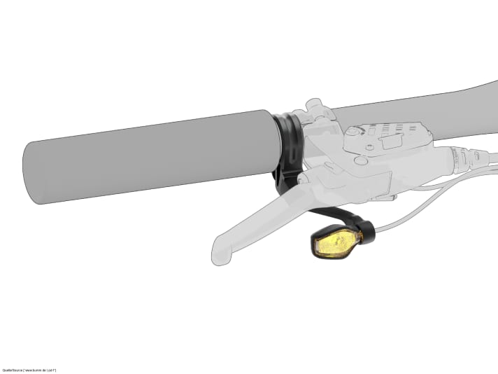 It could look like this on the handlebars. Certainly no problem on a city bike. | pd-f