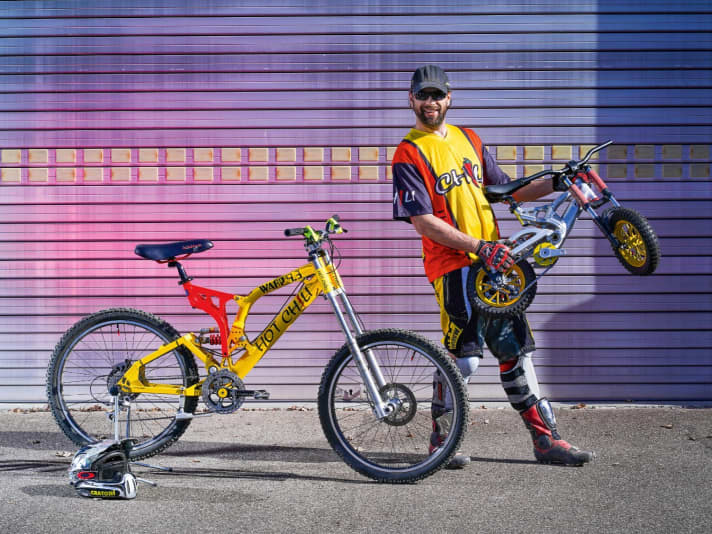 Biker downhill sales