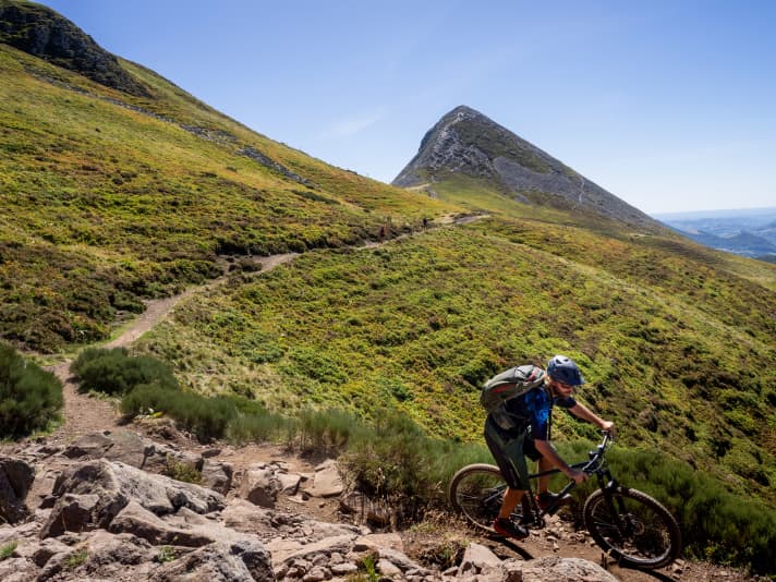 The Cantal in the heart of the French Massif Central, once the highest volcano in Europe.