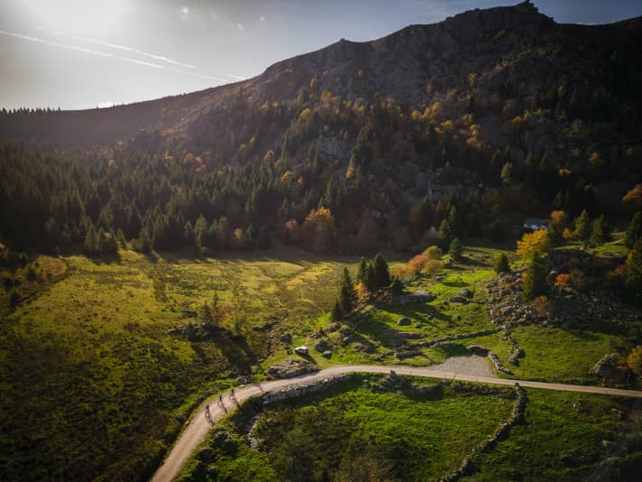 Der Anstieg von Hohrod zurück auf den Vogesenkamm. 