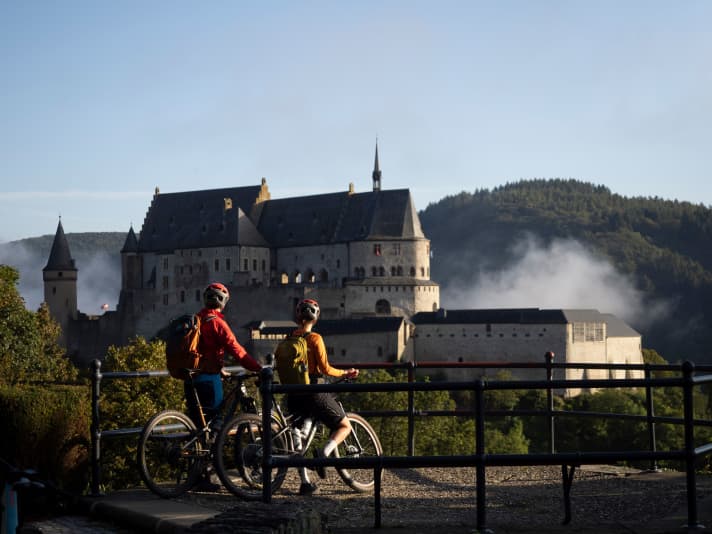 A little extra altitude, but the view of Vianden Castle is worth it.