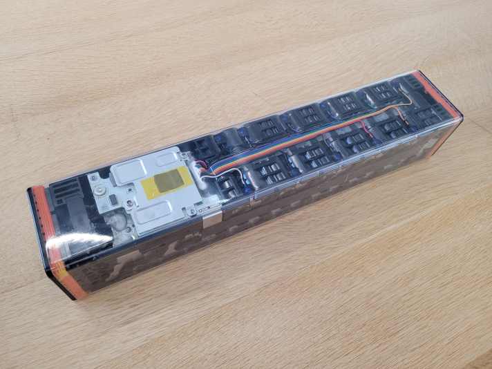 The battery also comes from the company itself and is sealed watertight.
