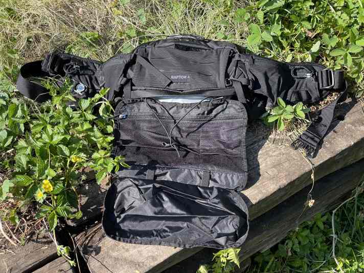 Auch der Hipbag hat eine Tool-Roll, sehr praktisch.