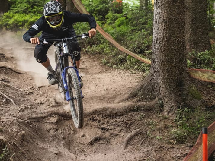 Not only does the ride over the step feel rough, you also lose valuable ground contact for the rest of the bend.