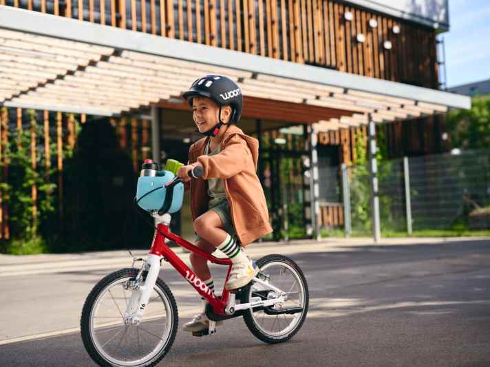 Woom Pop, the cuddly basket: The new companion for little bike fans.