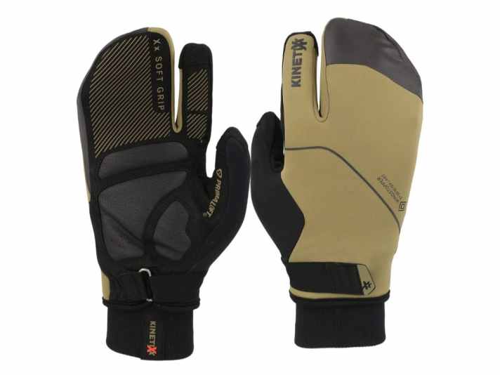 As so-called ‘trigger gloves’, the thumb and index finger remain mobile in the Kinetixx Luzan to improve grip and brake control.