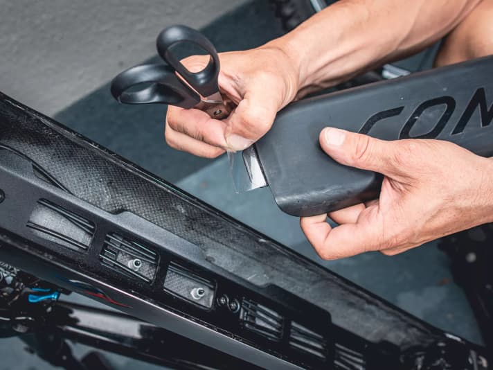 If the cover is slightly loose: Apply protective film