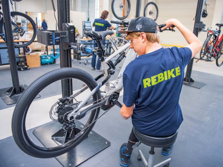 Professional inspection and replacement of dodgy parts. This makes the Rebike bikes almost as good as new.