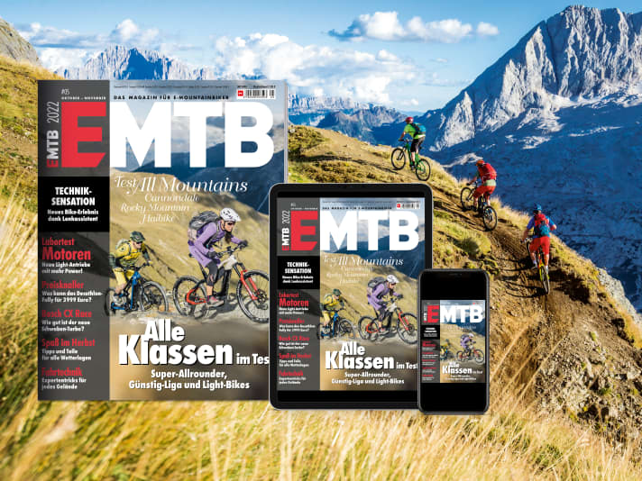EMTB 05/2022 – jetzt im Handel. Sie erhalten die neue <a href="https://www.delius-klasing.de/zeitschriften-abo/emtb" target="_blank" rel="noopener noreferrer">EMTB bequem im Abo</a>, in unserem Onlineshop sowie als App-Ausgabe für Apple und Android 