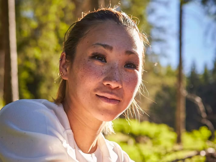 Bella Chen, guest tester from FREERIDE (height: 1.64 m)