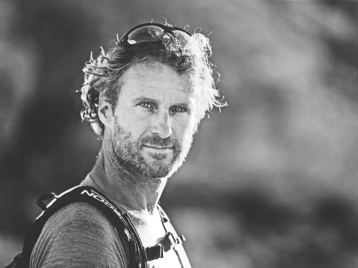 Bike pro and freeride pioneer Richie Schley (50) is an expert on steep descents.