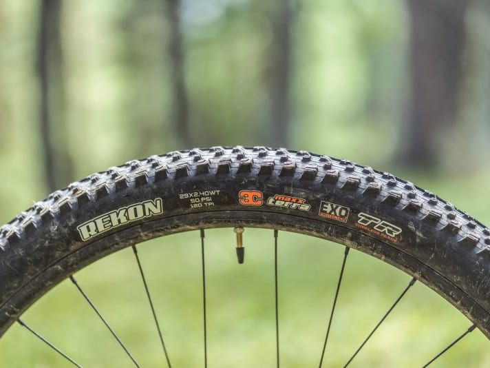 In keeping with the downhill-heavy geometry, we would at least have liked a grippier tyre on the front wheel.