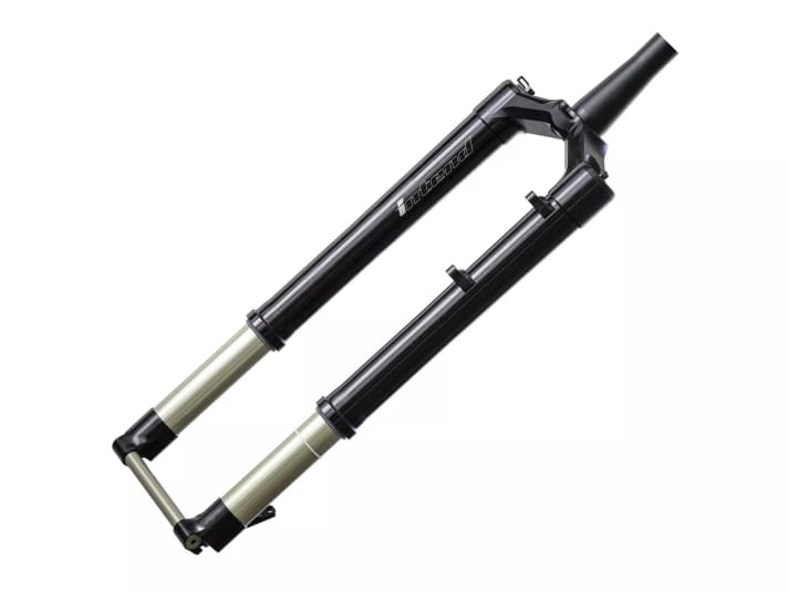 Intend Samurai, probably the lightest MTB suspension fork in the world with 120 mm travel.