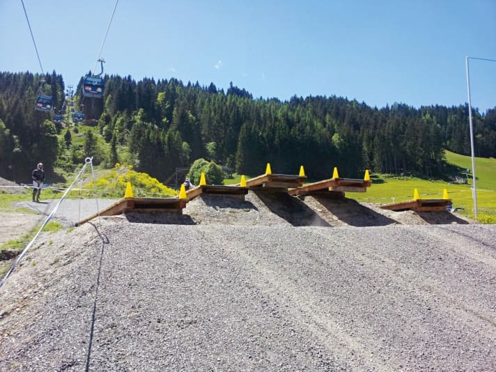   Good drop battery for beginners (Leogang).