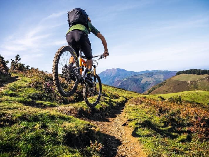   Descent from Larrun via the historic Red Comet Trail in the French part of the Basque Country.
