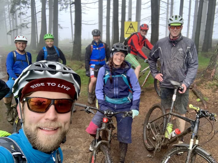 Die komplette Truppe heute. Merci fürs Mitfahren!