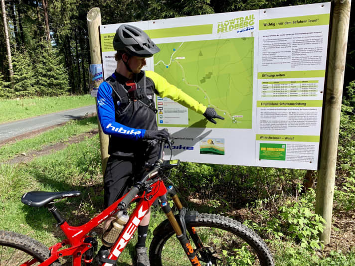 Knows every bend and trains regularly on the Feldberg flow trail: downhill athlete Florian Werres.