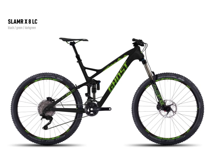   The X gives the SlAMR extra travel. With 150/145 mm, it should appeal to demanding touring riders.