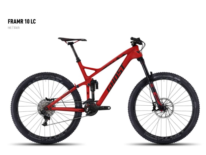   Das FrAMR 10 ist das Topmodell: mit Sram XX1, Rock Shox Pike und breiten Easton ARC-Laufrädern mit 27 mm Maulweite.
