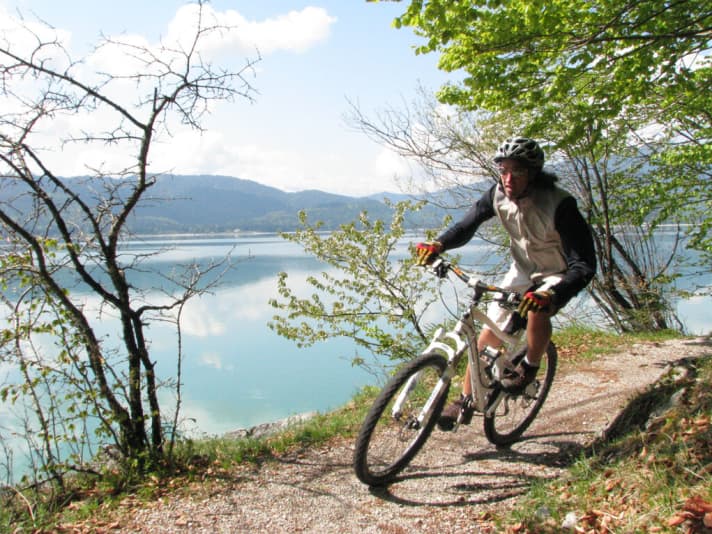   The view of Lake Walchensee makes up for the tough climbs