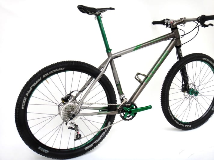   Ready to race: The frame optimised for the Lefty is beautiful, light and stiff.