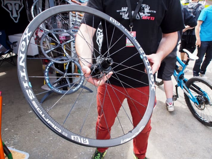   The super-light high-tech wheels from Xentis are now also available for wide tyres. Good news for all-mountain and enduro racers.