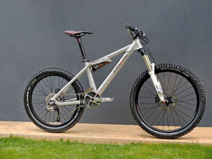 Für Fahrer unter 1,60 Meter:  Beim Liteville 301 werden die Laufräder an die Körpergröße angepasst.