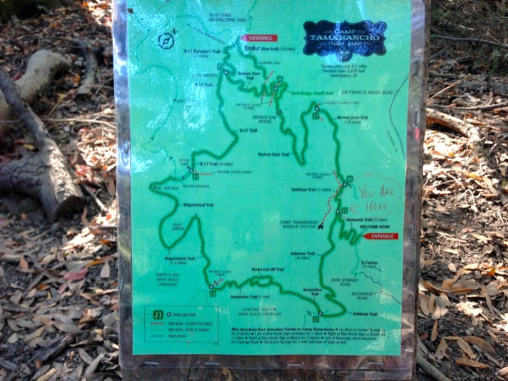   Auf dem Rundkurs kann man sich nicht verfahren, die Runde dauert etwa 1,5 Stunden und hat 500 Höhenmeter.