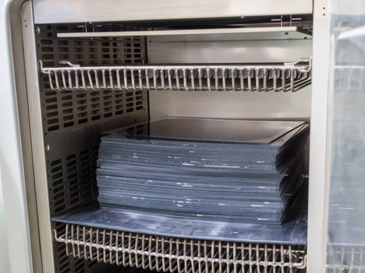   The PC sheets must be brought to temperature before processing.