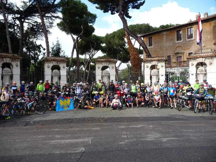   The starting field of the Italy Divide.
