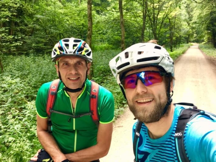   Maintains the trails around Riedenburg and knows his way around: my guide Max.