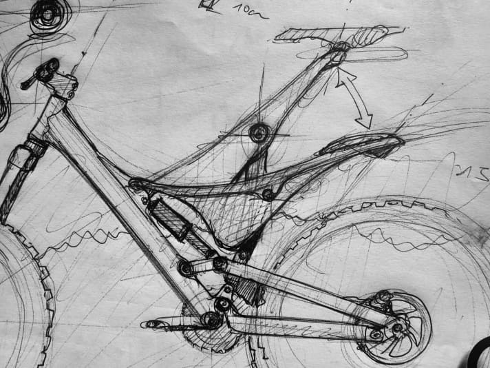   Hier Lutz Scheffers Idee einer versenkbaren Sitzbank in Motocross-Optik.