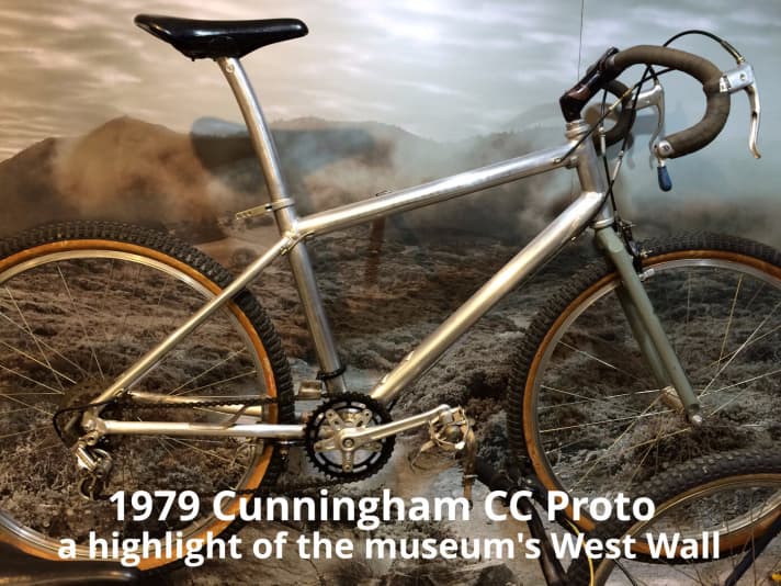   Das "CC Proto" wurde 1979 gebaut und ist damit vermutlich das älteste Alu-MTB.