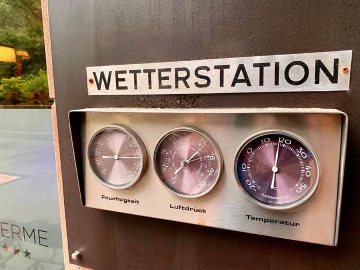 Die Wettervorhersage sah laut Barometer anfangs noch ganz gut aus. Am Ende hat’s dann aber doch fast den ganzen Tag geregnet.