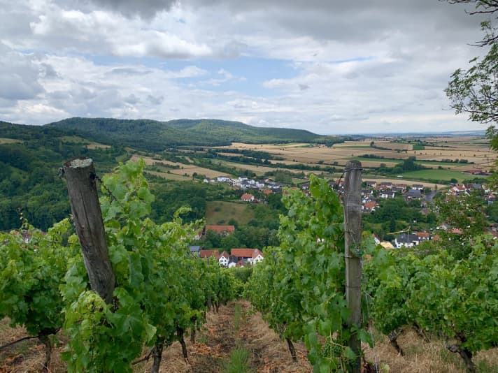 View from the Schloßberg to Zell am Ebersberg